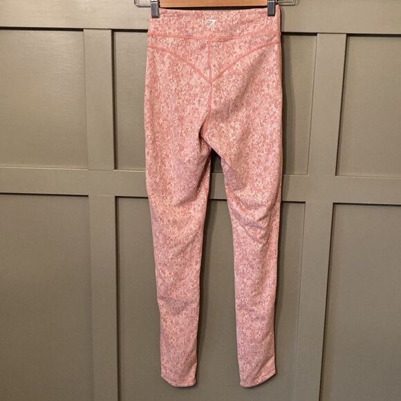 GYMSHARK Dry Moisture Management Full Length Leggings Pink Size XS - Picture 6 of 7